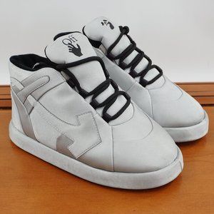 Off-White Bump Sneaker Women's 38/7.5 US Silver and Black Made in Italy